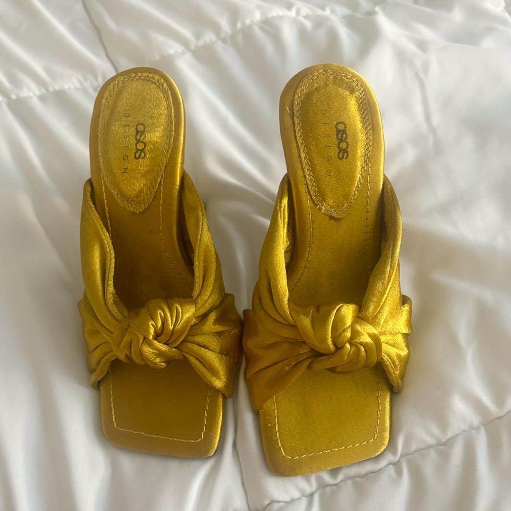 ASOS Knot Satin Heels